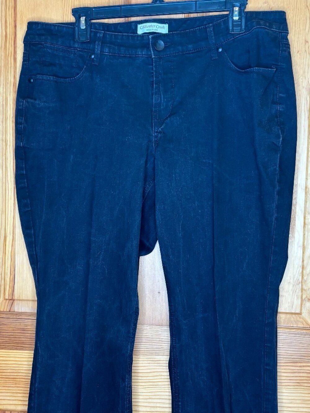 Coldwater Creek Modern Fit Women's Dark Blue Denim Jeans, Size: 16 - Picture 2 of 15